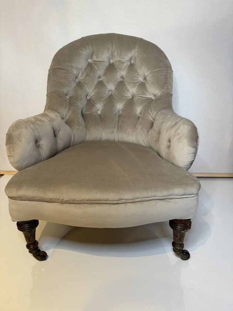 Victorian iron back nursing chair hotsell