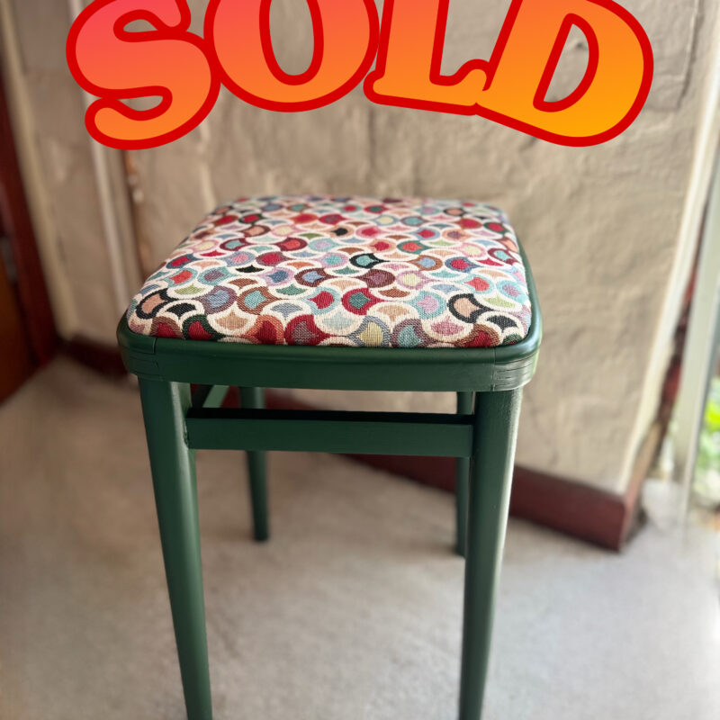 Vintage Retro Low Kitchen Stools